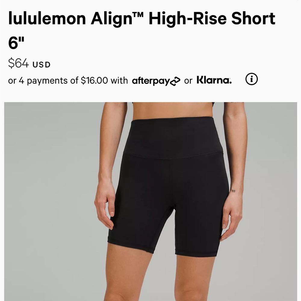 Lululemon shorts size 20